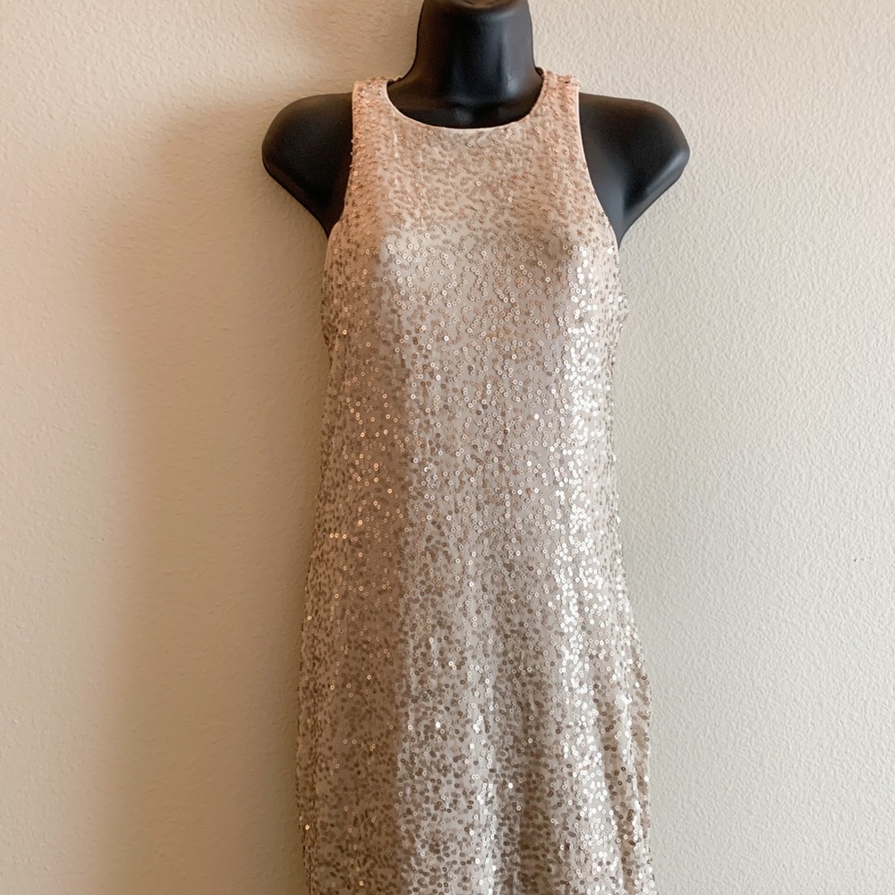 Hollister Golden Sparkle Dress | Size Small